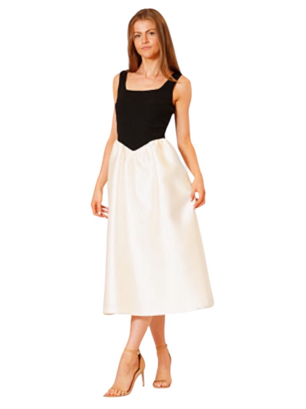 julia jordan Women's Sleeveless Square
Neck Dress